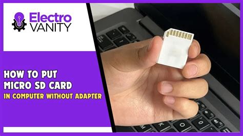 how to insert sd card in laptop without adapter